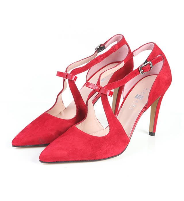 Zapatos Salón Mujer Red Ante Angari Shoes.