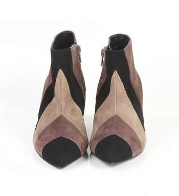 Botines Mujer Tricolor Beige Brown Angari Shoes.
