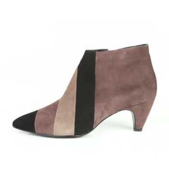 Botín Mujer Tricolor Ante Beige Angari Shoes.