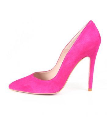 Zapato Mujer Stiletto Rosa Ante Angari Shoes.