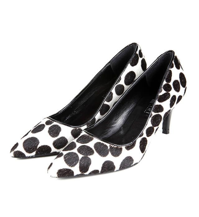 Zapatos Mujer Piel Potro Estampado Dálmata Angari Shoes.