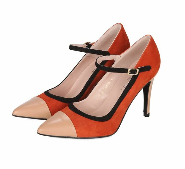 Zapatos Stiletto Ante Tricolor Angari Shoes.