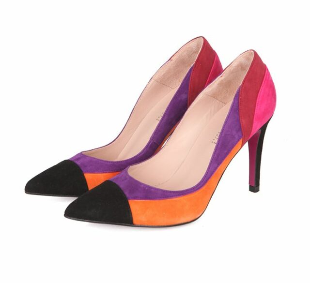 Zapatos Salón Stilettos Ante Multicolor Angari Shoes.