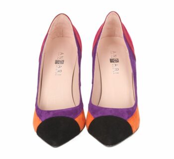 Zapatos Stilettos Ante Multicolor Fiesta Angari Shoes.