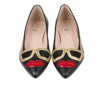 Zapatos Planos Mujer Piel Negro Angari Shoes.