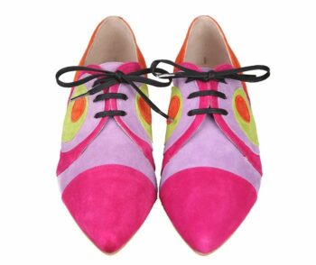 Zapatos Planos Estilo Blucher Mujer Ante Angari Shoes.