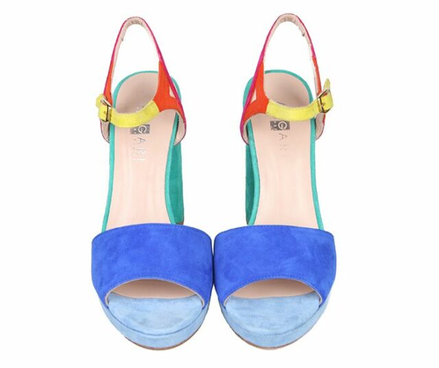 Sandalias Plataforma Ante Multicolor Angari Shoes.