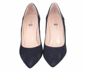 zapatos de tacón salón talón azul