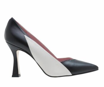 Stiletto piel bicolor