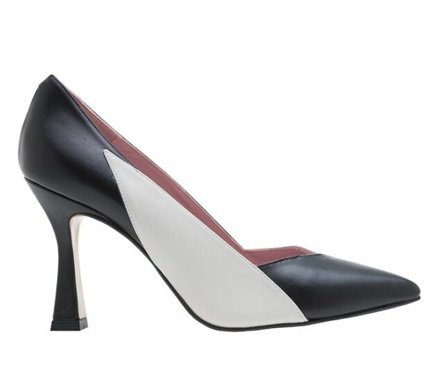 Stiletto piel bicolor