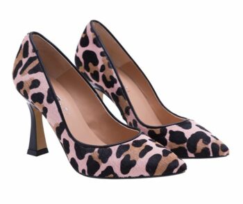 Stiletto piel leopardo rosa