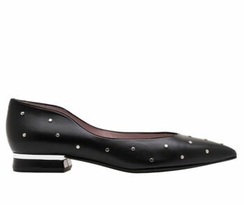 Zapato plano piel negro