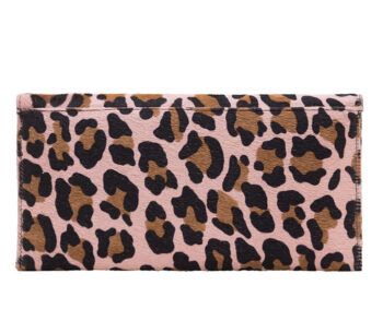 Bolso piel estampado leopardo rosa
